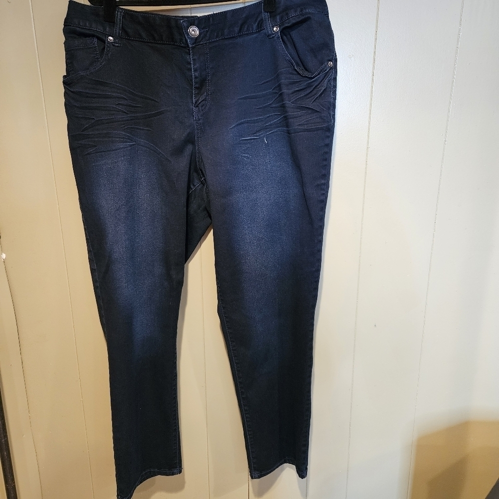 Lane Bryant Jeans, Womens, Size 20, Dark-Wash Skinny , Stretchy